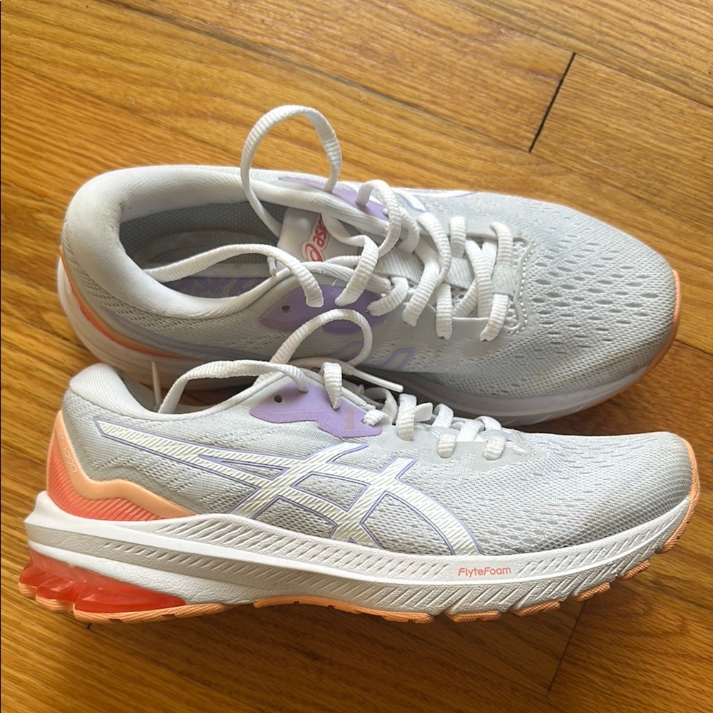 ASICS Women's Running Shoes - White and Orange